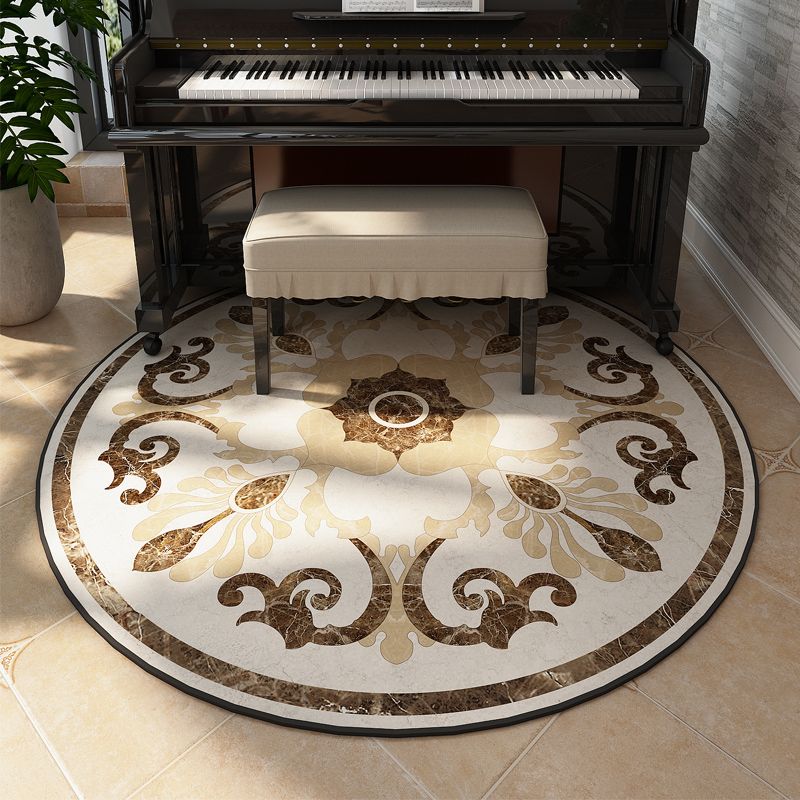 Olden Decoration Rug Multi Color Flower Printed Area Carpet Polyster Non-Slip Backing Stain-Resistant Indoor Rug