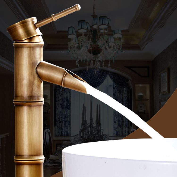 Country Style Vanity Sink Faucet Single Hole Bathroom Faucet