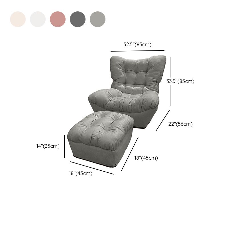 Upholstery Recliner Chair Solid Color Scandinavian Standard Recliner