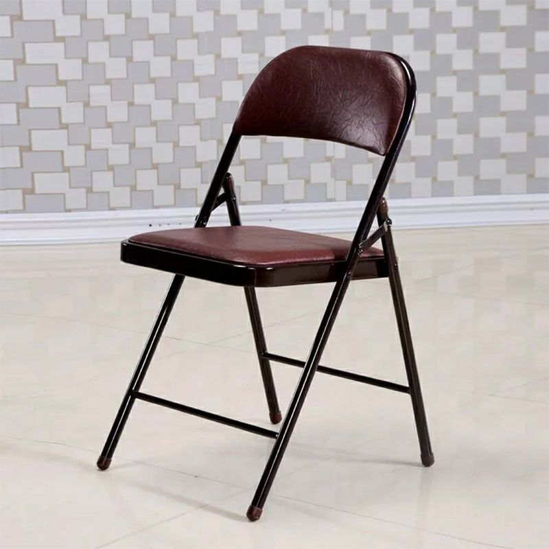 Modern Leather Management Desk Chair Armless Upholstered Office Chair