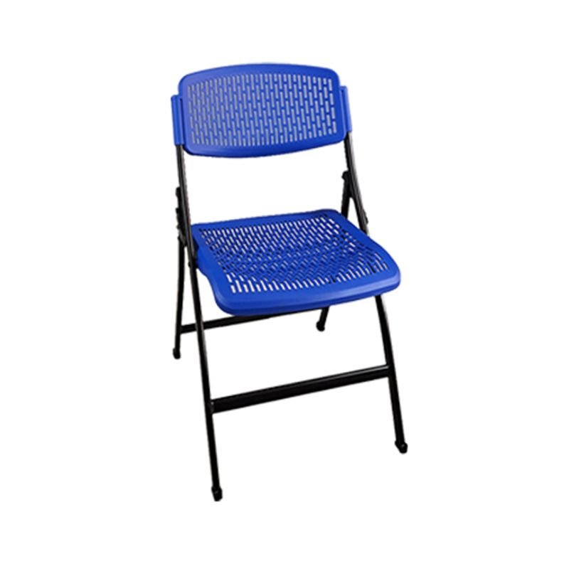 Metal Frame Conference Chair Modern Armless Plastic Folding Chair