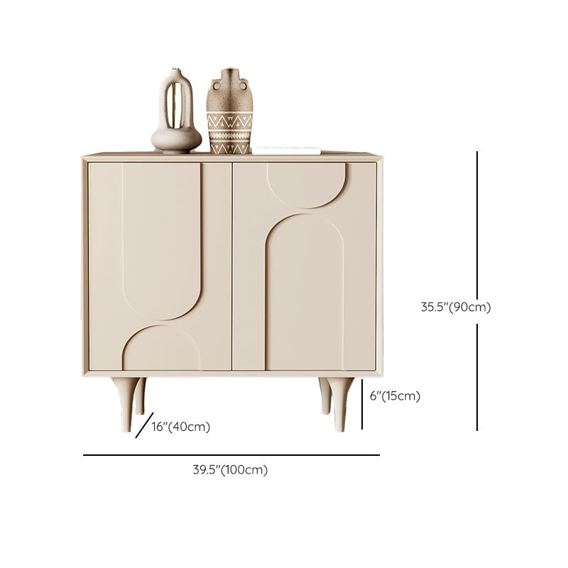 Contemporary Sideboard Cabinet Engineered Wood Sideboard Table with Doors for Living Room