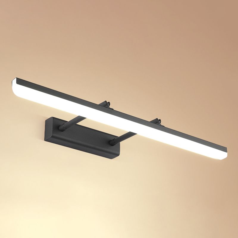 Swing Arm Metal Wall Light Modern Style 1 Light Mirror Wall Mount Light