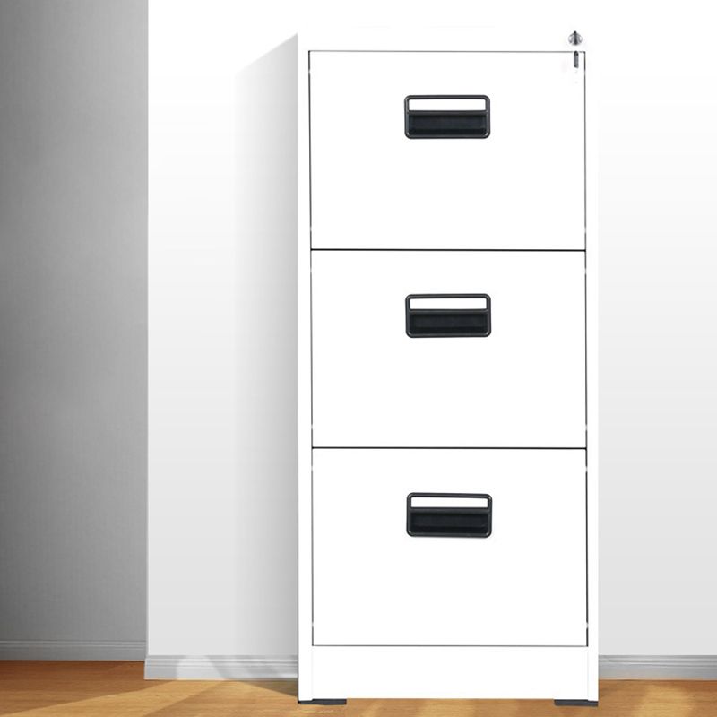 Traditional Metal Cabinet with Drawers Fire-Resistant Vertical File Cabinet