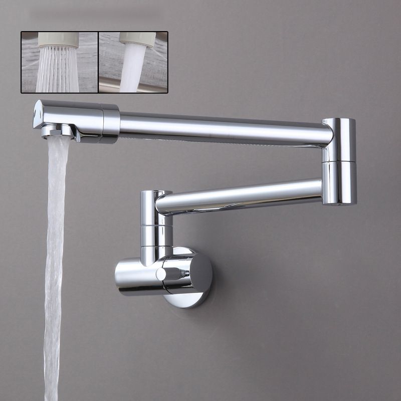 Modern Faucet 1-Handle and 1-Hole Single Level Low Pot Filler Kitchen Faucet