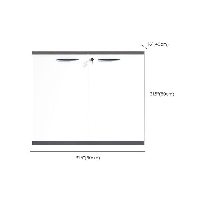 Medieval Modern Filing Cabinet Wooden Frame Lateral File Cabinet