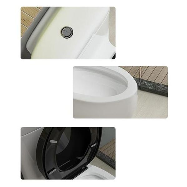 Traditional Toilet Bowl One Piece Toilet Floor Mounted Siphon Jet Flush Toilet