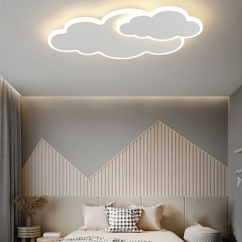 Modernism White Ceiling Light LED Flush Mount Lighting for Hallway