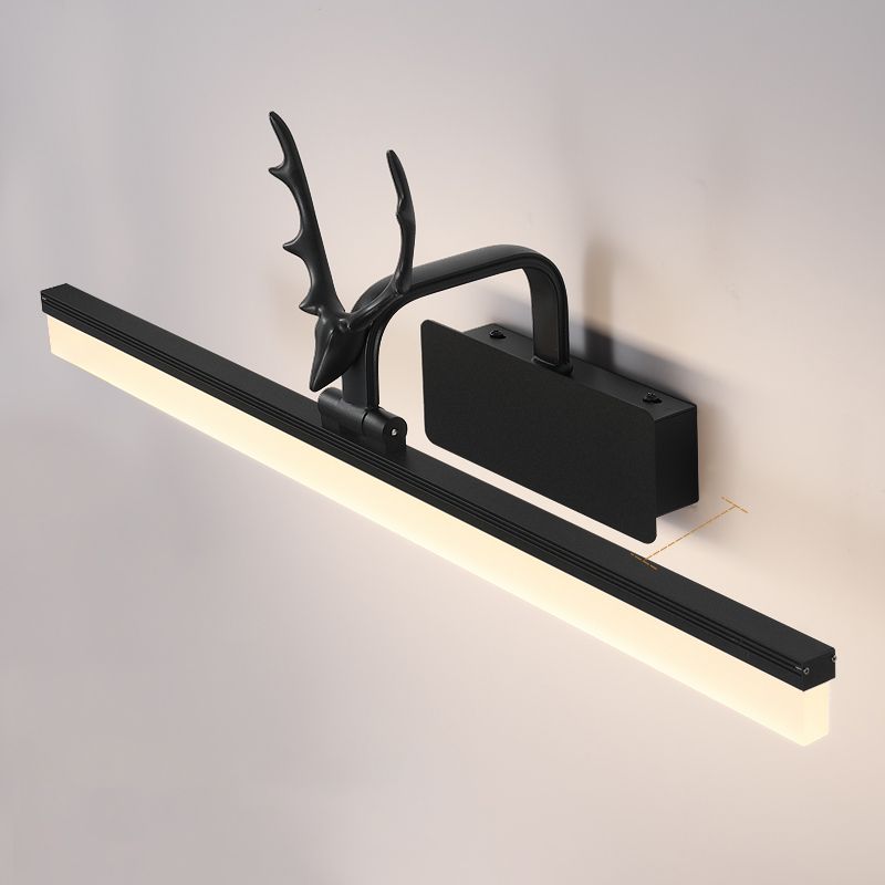 Nordic Light Extravagant Style Rectangular Vanity Wall Light Metal Single Vanity Light