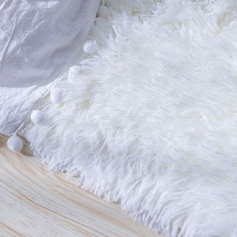 Rapis simple multicolore Faux Fur Solid Area Rapis Anti-Slip Backing Pet Friendly Tap pour chambre