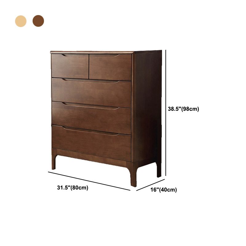 16" W Solid Wood Storage Chest Modern Storage Chest Dresser with Drawers