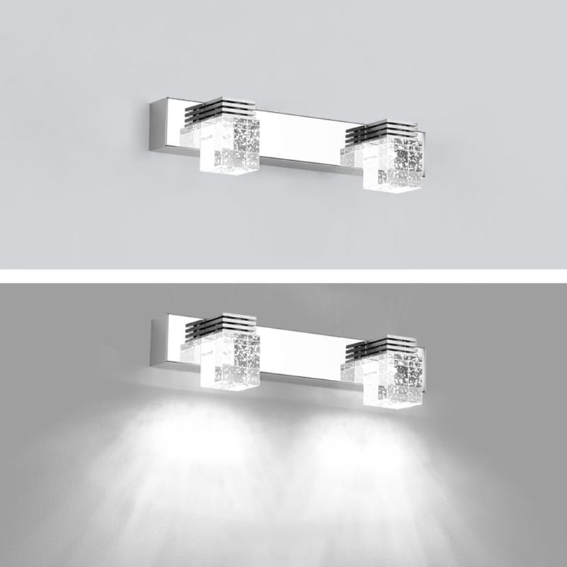 Luz de luz de pared de tocador de tocador cúbico moderno de estilo mínimo