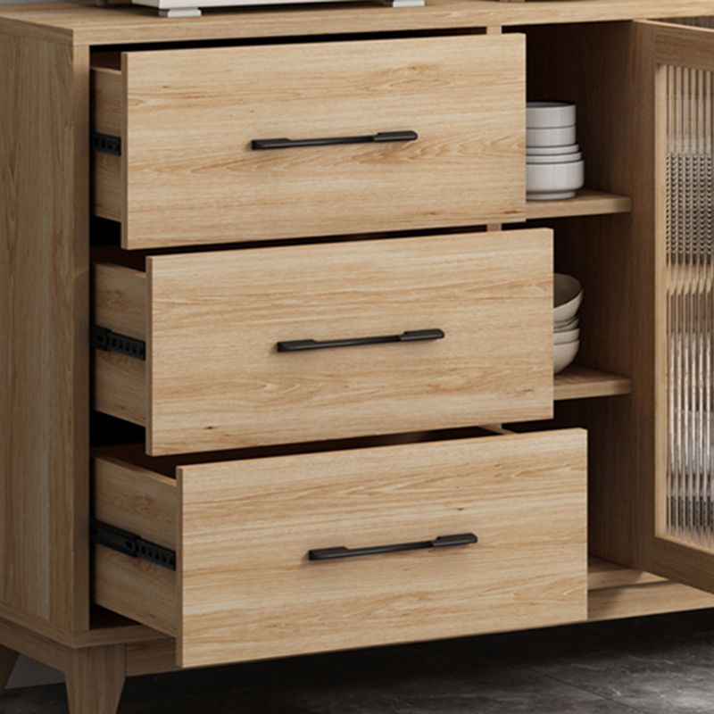 Modern Wood Server Table Sideboard with Drawers/Cabinets for Home