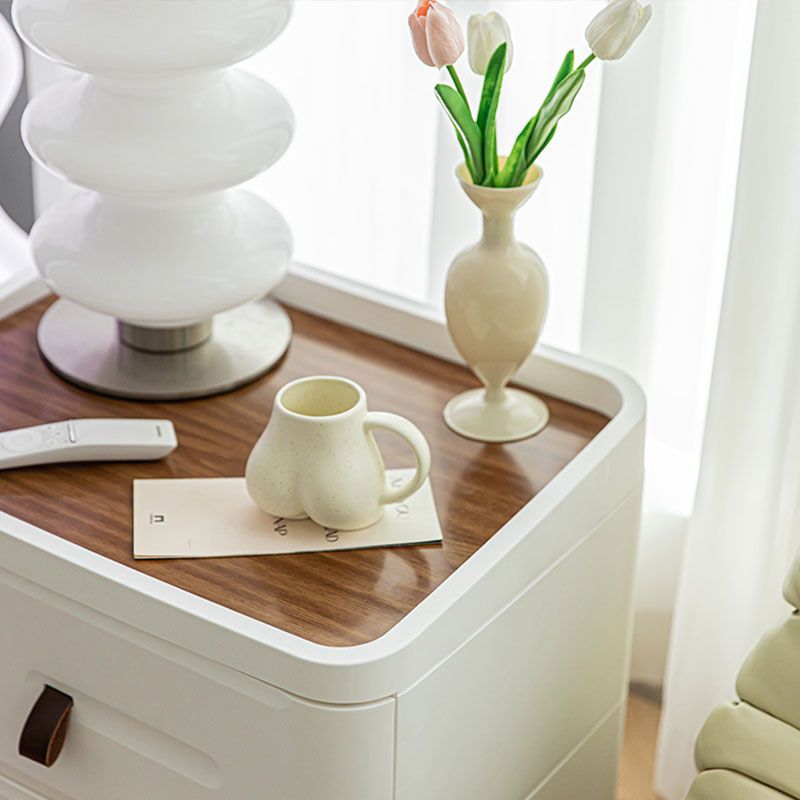 Contemporary White Night Table with 2/3/4 Drawers for Bedroom