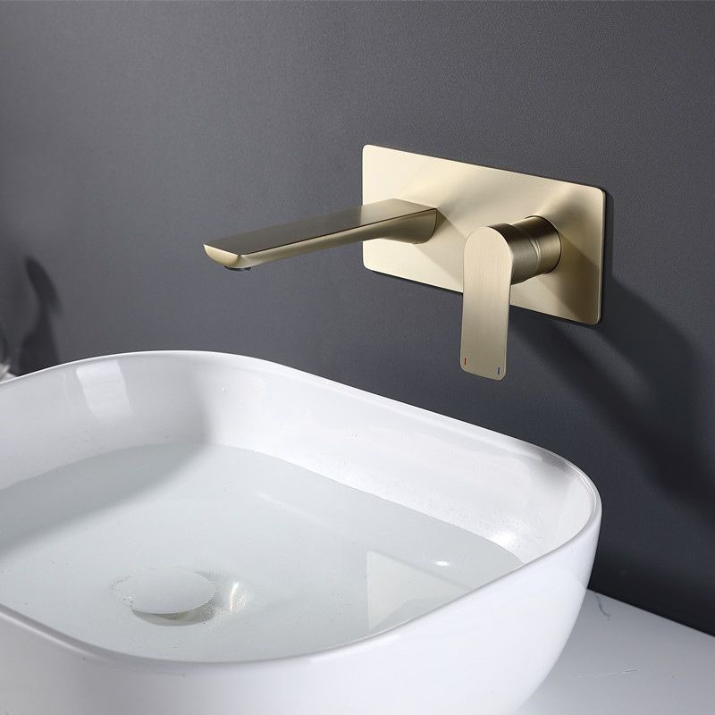 Contemporary Style Faucets Wall Mounted Faucets with Lever Handles