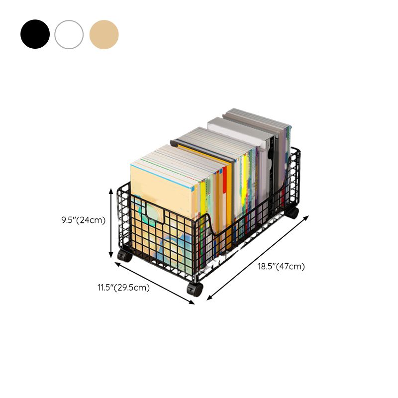 Closed Back Standard Kids Bookcase Scandinavian Bookshelf Metal