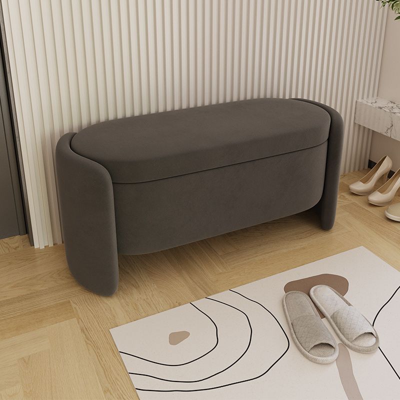 Modern Cushioned Bench Faux Leather Foam Bench for Home Office