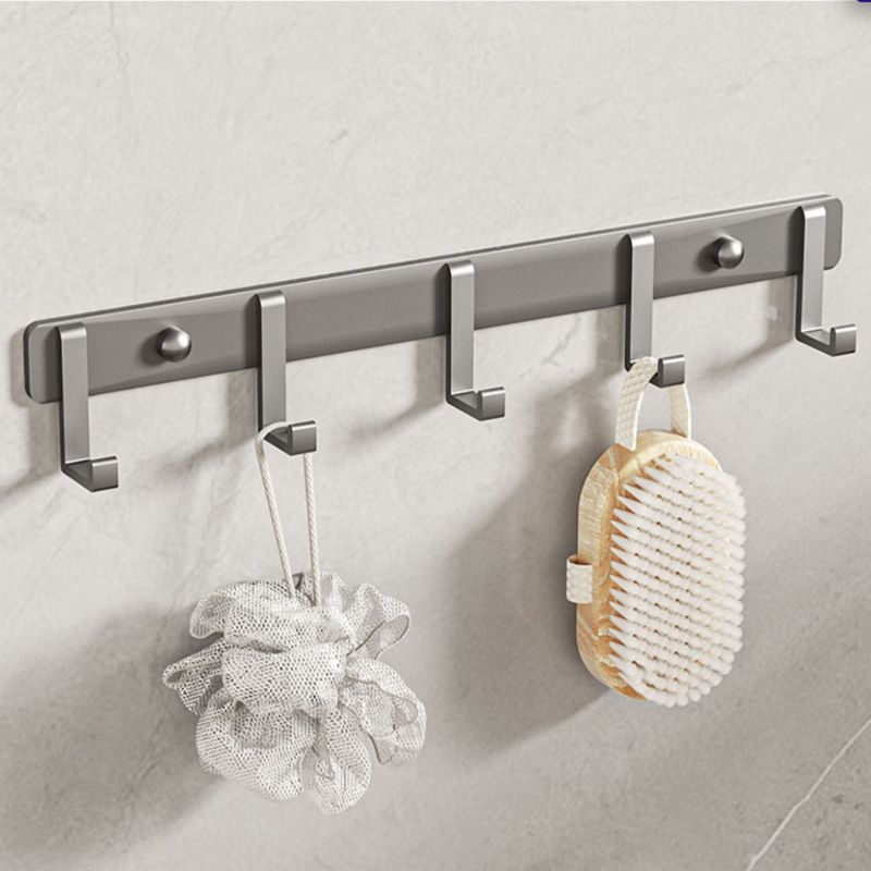 Modern Bathroom Accessory Kit Grey Towel Bar Bath Shelf Bathroom Hardware