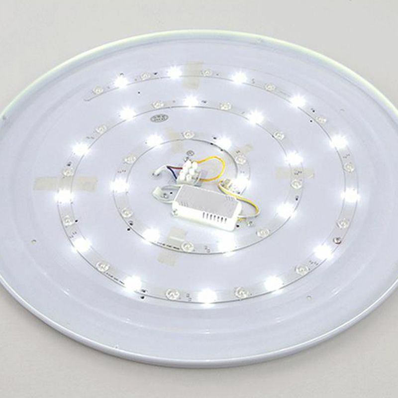 Modern Metal Flush Mount Cobblestone Shape Ceiling Light with Acrylic Shade for Bedroom