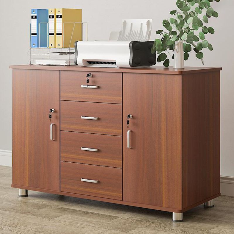 Contemporary Style Lateral Filing Cabinet Metal Filing Cabinet with Lock and Storage