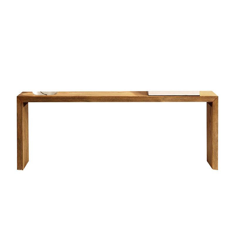 Modern Pine Bench Rectangle Solid Color Bench for Home Office