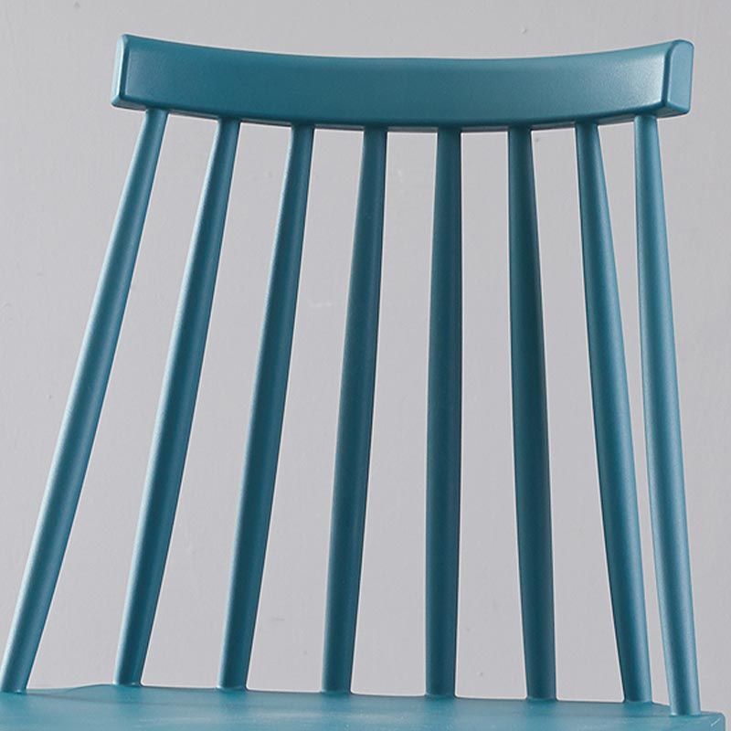 Modern Plastic Chair Slat Back Side Chair Wood in Matte Finish for Home