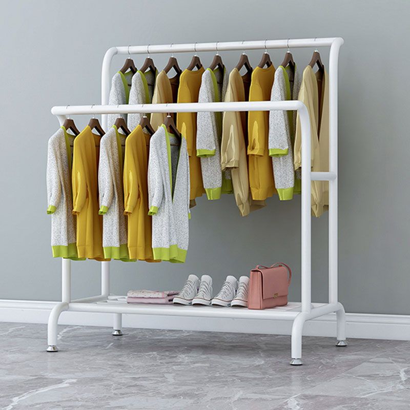 Modern Metal Coat Hanger 3 Hanging Rails and Lower Shelf Hall Stand