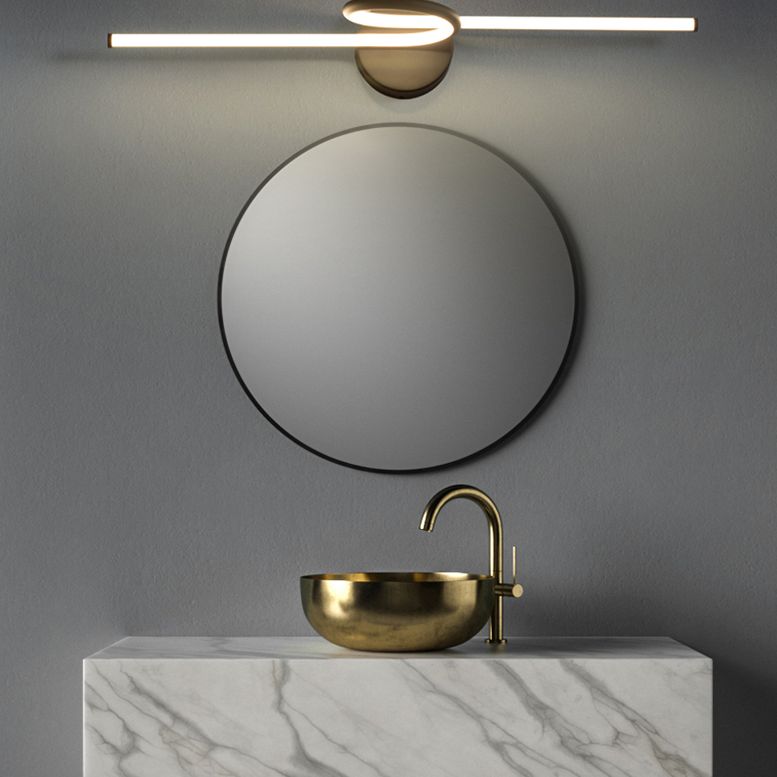 Lineare Waschtischleuchte Nordic Minimalist Style Metal Ein Eitelkeitslicht