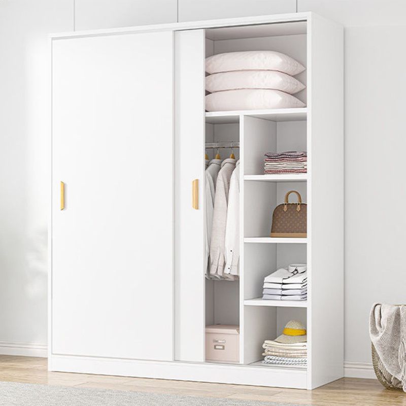 Manufactured Wood Kids Closet Modern Cloth Rod Included Wardrobe Closet