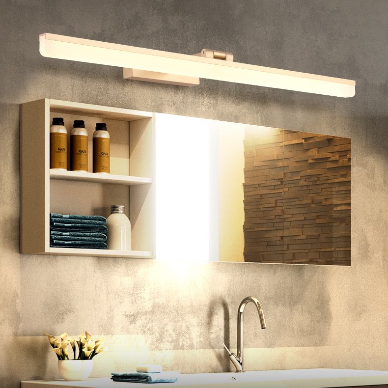 Simplicidad nórdica Luces de pared rectangulares Luz de plástico de plástico Accesorios para el baño