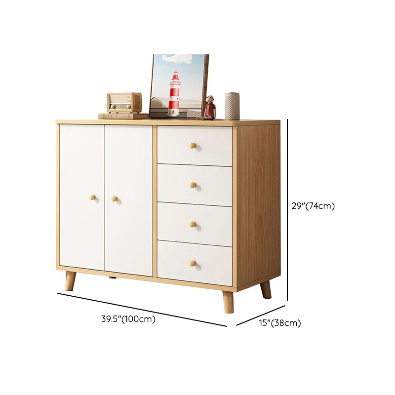 Scandinavian Kids Furniture Wood Kids Dresser Set with Drawers for Bathroom