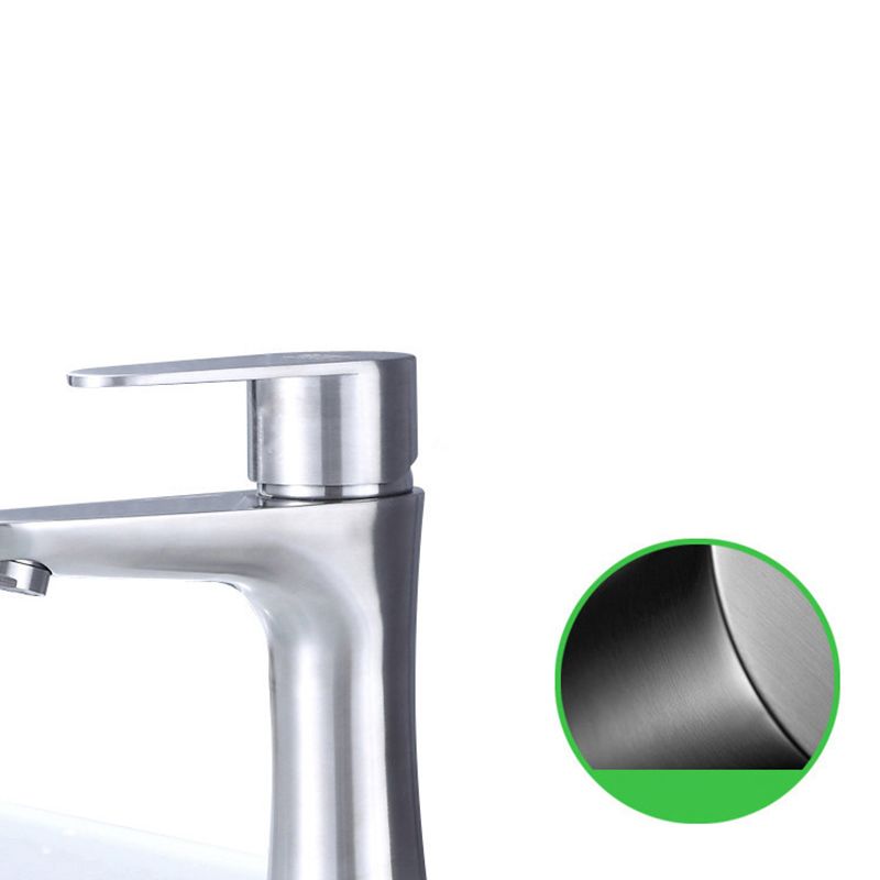 Modern Lavatory Faucet Solid Color Centerset Low Arc Faucet for Bathroom