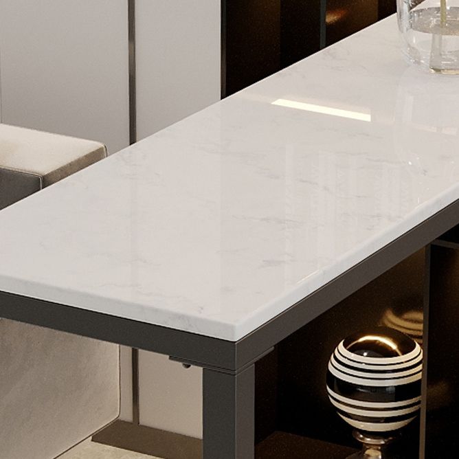 Modern Stone Bar Dining Table Rectangle Bar Table for Living Room