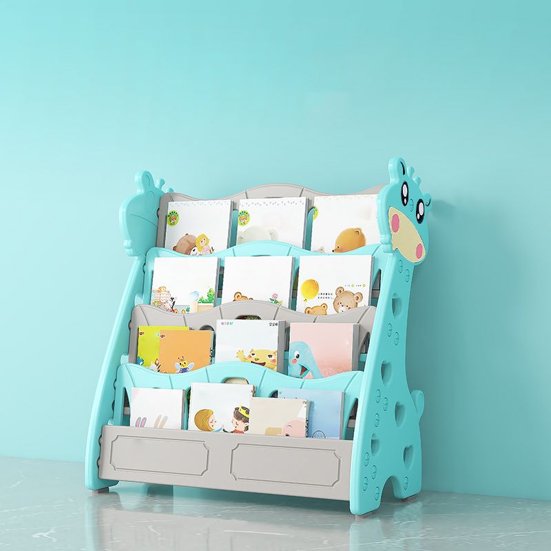 Modern Closed Back Kids Bookcase Plastic Standard Animals Bookcase