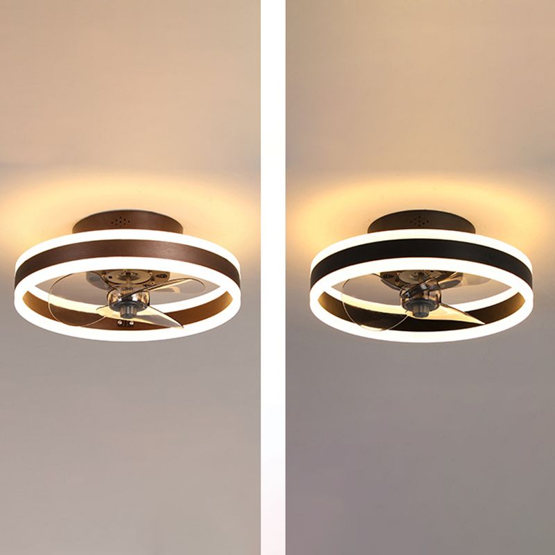 1 Light Ceiling Fan Lighting Modern Style Metal Ceiling Fan Light for Living Room