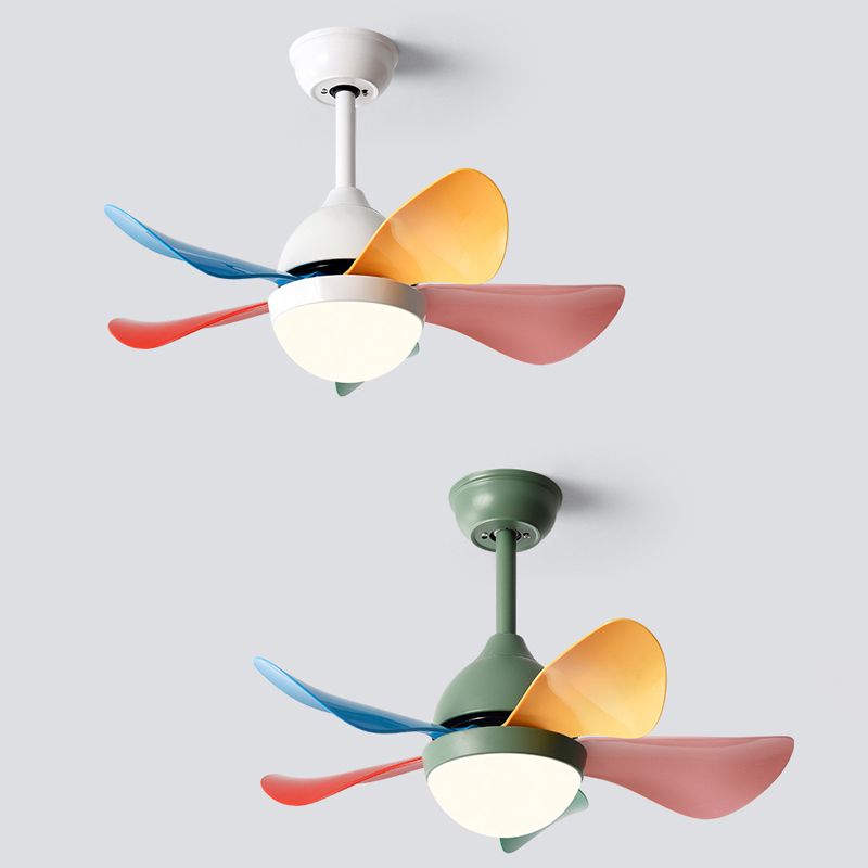 Nordic Style Metal Ceiling Fan Lamp Ball Shape Ceiling Fan Light for Children's Room