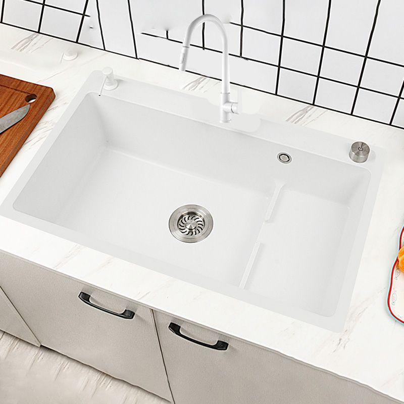 Modern Style Kitchen Sink Granite Kitchen Sink with Drain Assembly