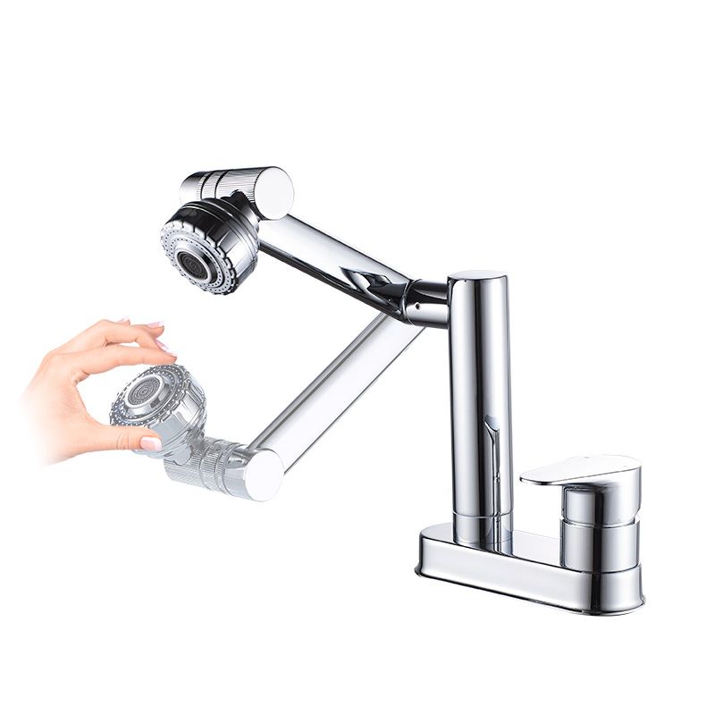 Modern 1-Handle Bathroom Sink Faucet 2 Hole Centerset Lavatory Faucet