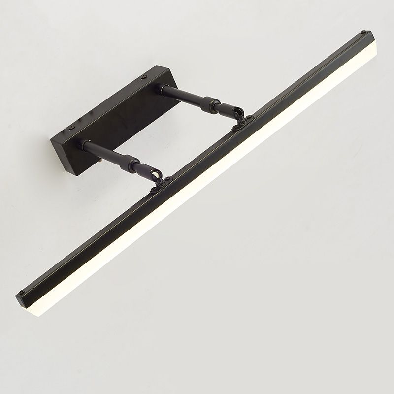 Lámpara de pared extensible de la tira de metal Luz de espejo LED colorido moderno para el baño