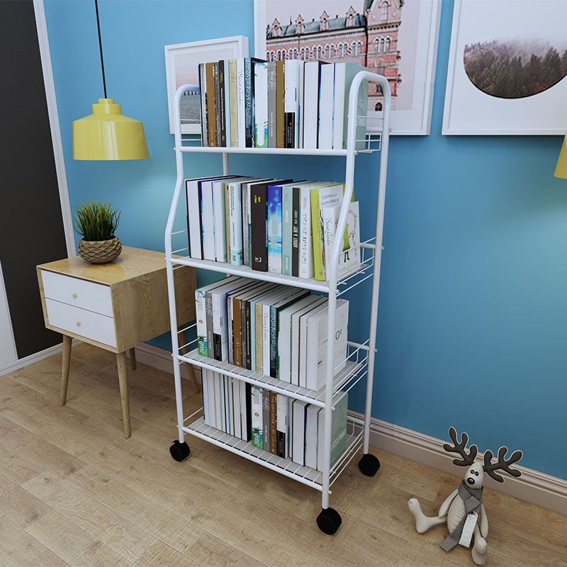 Modern Metal Shelf Bookcase Etagere Book Shelf for Study Room