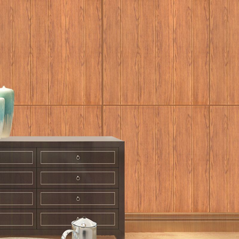 Modern Wood Paneling Smooth Wall Interior Wood Plank Set of 2