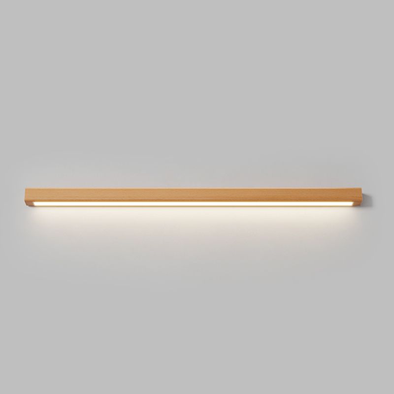 Moderne stijl lineaire ijdelheid wandlampen houten 1 lichte ijdelheid spiegelverlichting