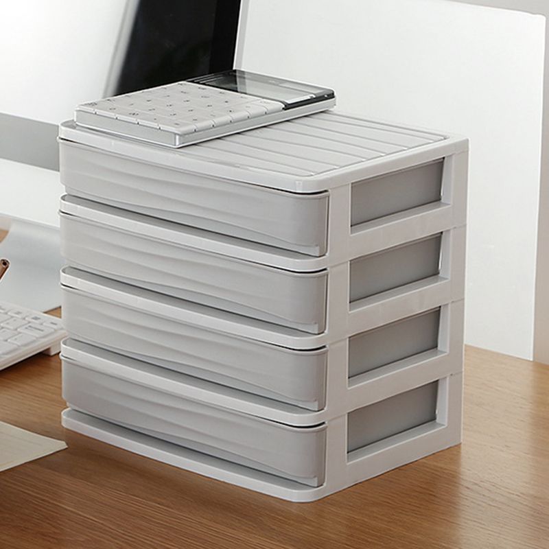 Modern Plastic Cabinet with Drawers Vertical Filing Cabinet for Office