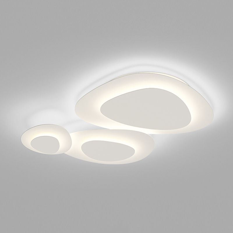 Vortex Shape LED Ceiling Lamp Modern Iron 3 Lights Flush Mount for Bedroom Living Room