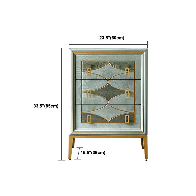 Boho Wood Top Chest with Legs Chest with Drawers for Bedroom