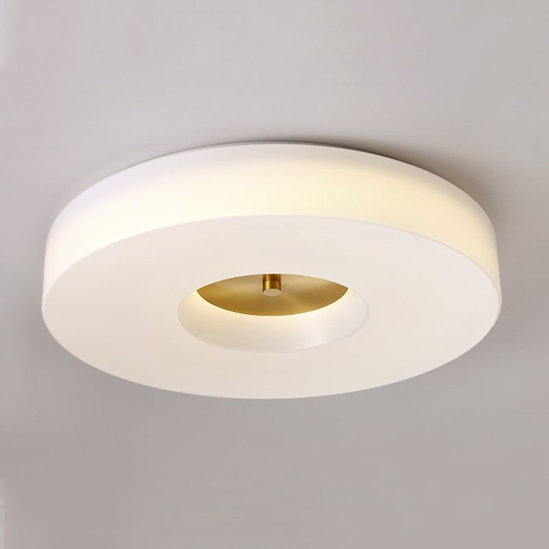 Contemporary Ceiling Lighting Gold Flush Mount Fixture with Acrylic for Bedroom