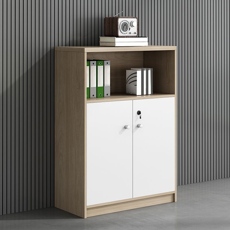 Modern Lateral Filing Cabinet Wood File Cabinet with Lock and Storage