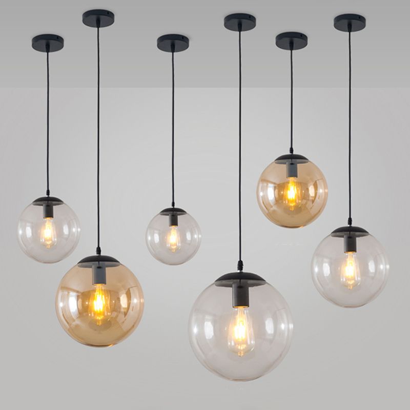 Glazen balhangende licht Moderne hanglampwedstrijden voor woonkamer