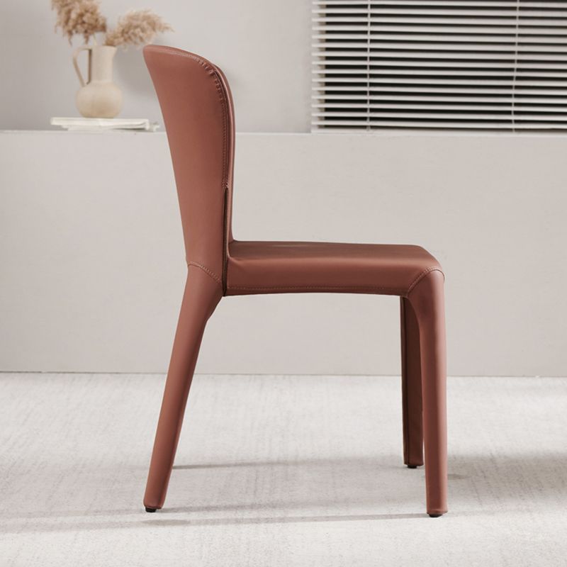 Contemporary Style Upholstered Parsons Back Dining Chairs for Home