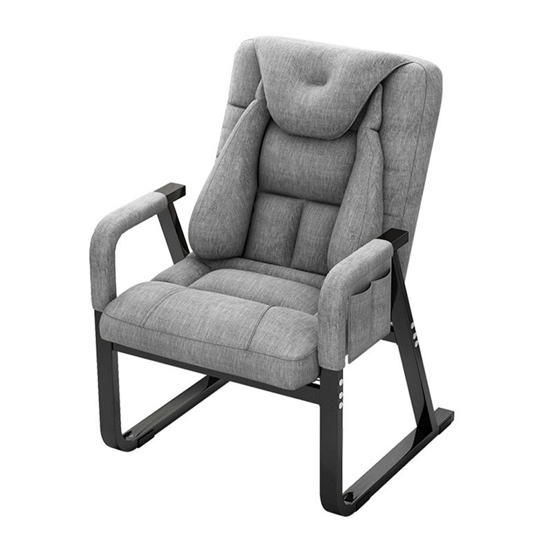 Metal Single Ergonimic Recliner with Side Pockets Adjustable Lumbar Support